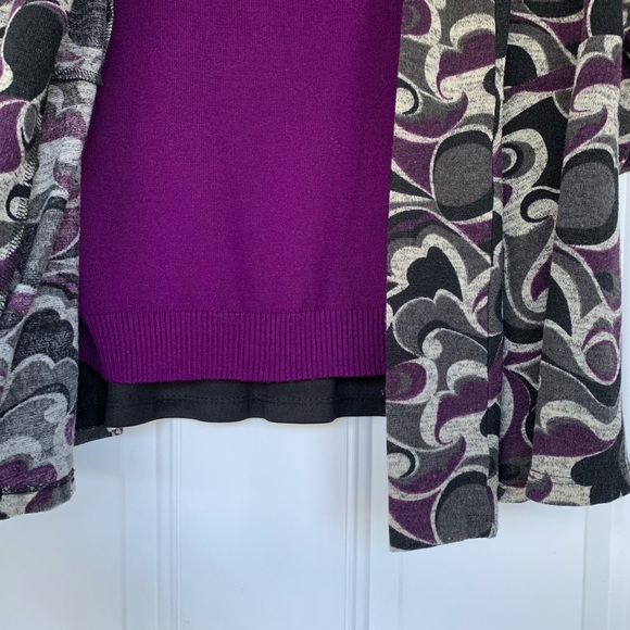 Roz & Ali Two Piece Lightweight Sweater Set-size2X - Picture 7 of 14